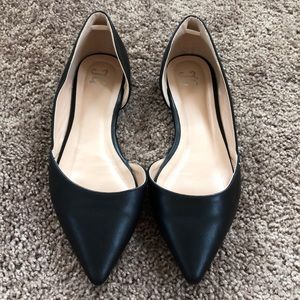 Black Pointed Flats